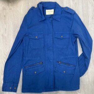 Lily Aldridge for Velvet RUBY LIGHT-WEIGHT ARMY JACKET -blue - Small